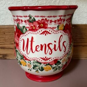 The Pioneer Woman Red and Yellow Floral Vase